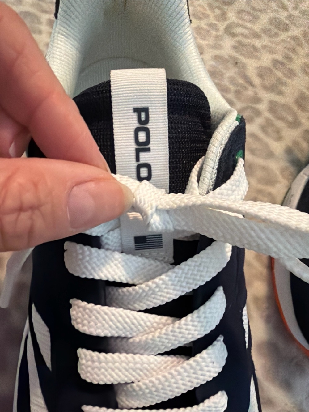 $138 NWOB Polo Ralph Lauren Jogger Suede And Mesh Sneakers - Picture 10 of 14